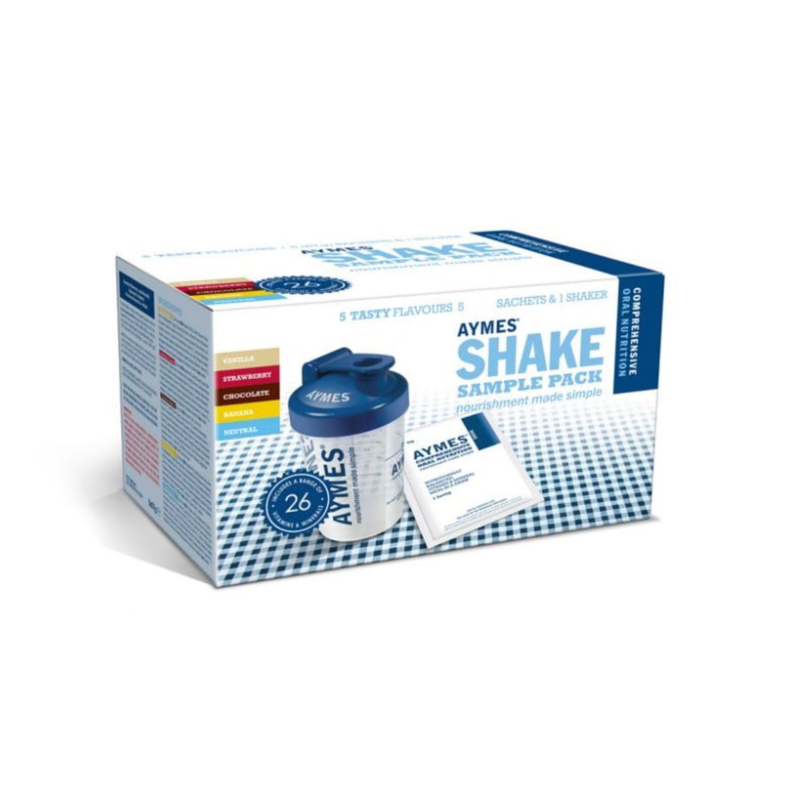 Aymes Shake Sachets Sample Pack 57g x 6 -   Aymes EasyMeds Pharmacy