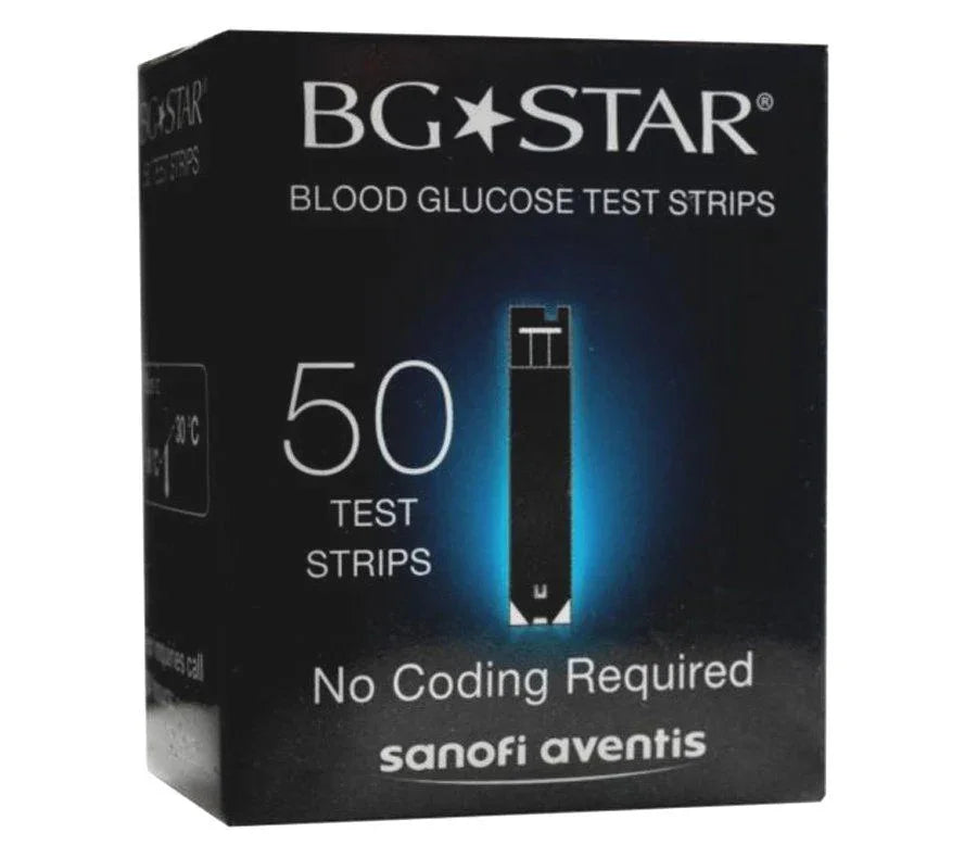 BGStar Blood Glucose Test Strips x 50 - BGStar EasyMeds Pharmacy