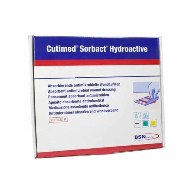 BSN Cutimed Sorbact Hydroactive Sterile Wound Dressings 24cm x 24cm x 5 - BSN Medical EasyMeds Pharmacy