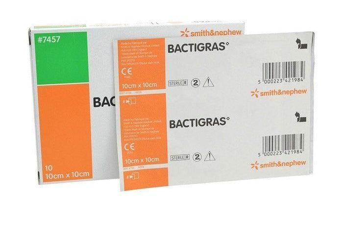 Bactigras Dressing 10cm x 10cm - Pack of 10 - Smith & Nephew EasyMeds Pharmacy