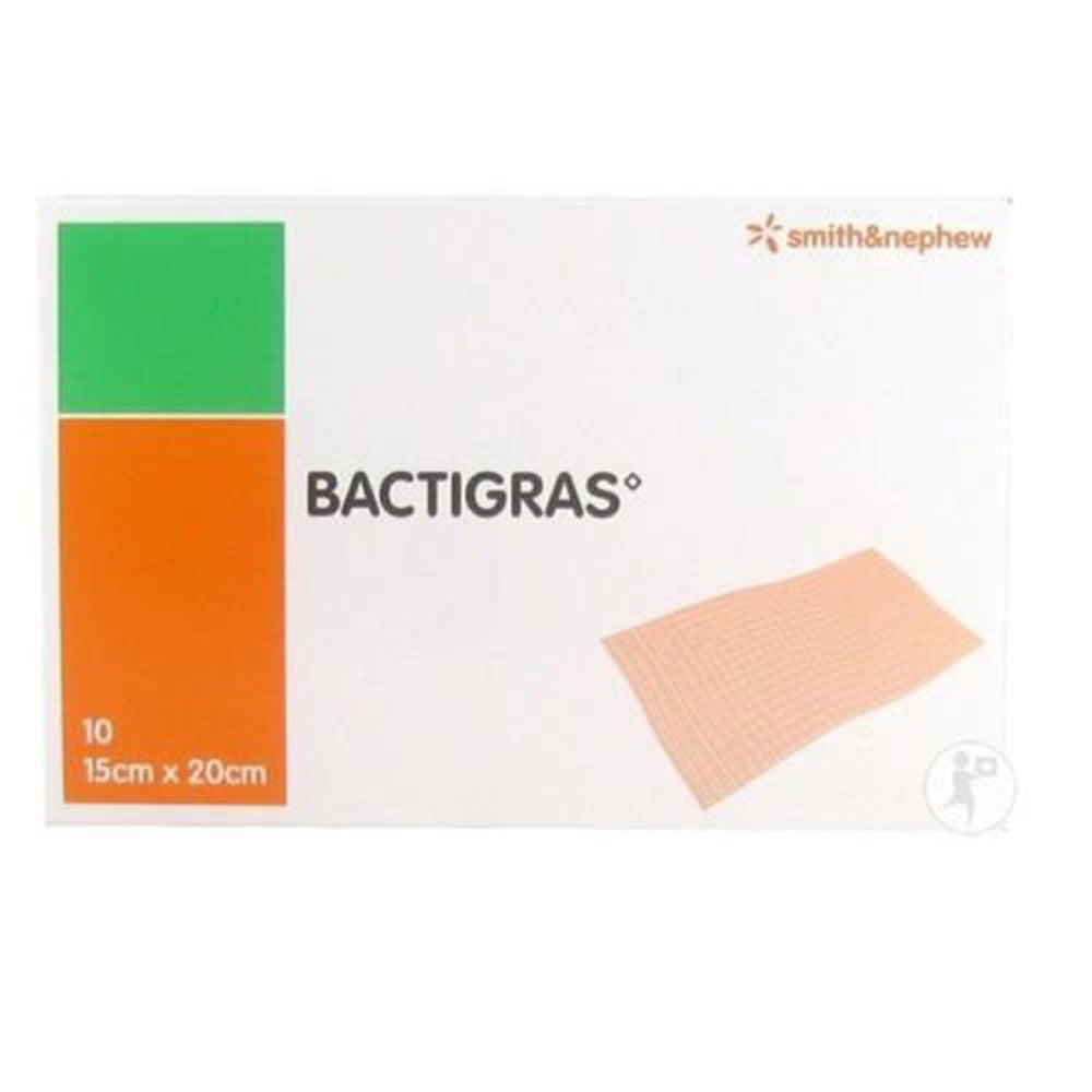 Bactigras Wound Gauze Dressing 15cm x 20cm x 10 - Smith & Nephew EasyMeds Pharmacy