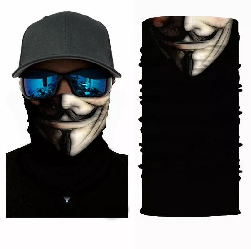 Face Cloth Bandana Neckerchief Wristband, Breathable Unisex, Vendetta