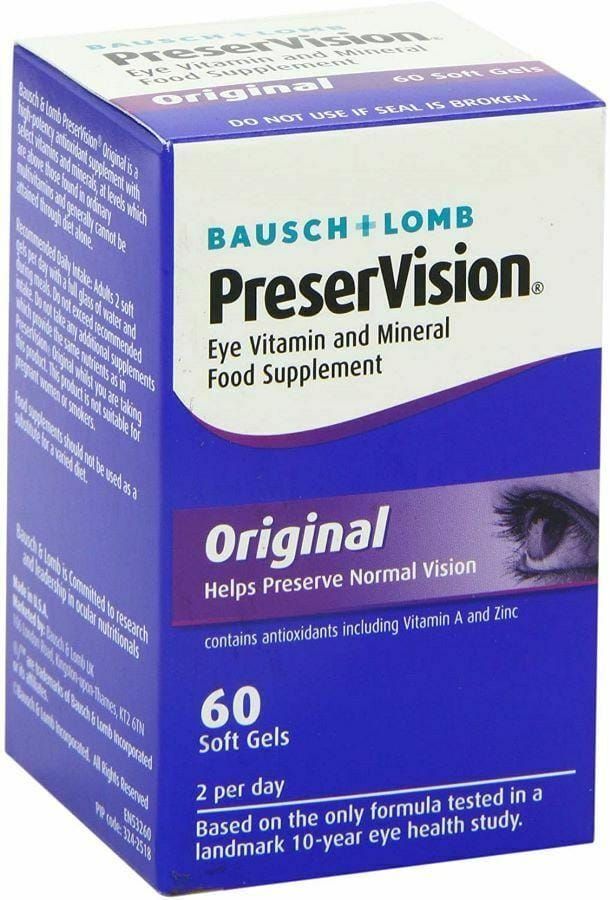 Bausch & Lomb PreserVision Original Soft Gel Capsules x 60 | 30 Day Supply - PreserVision EasyMeds Pharmacy