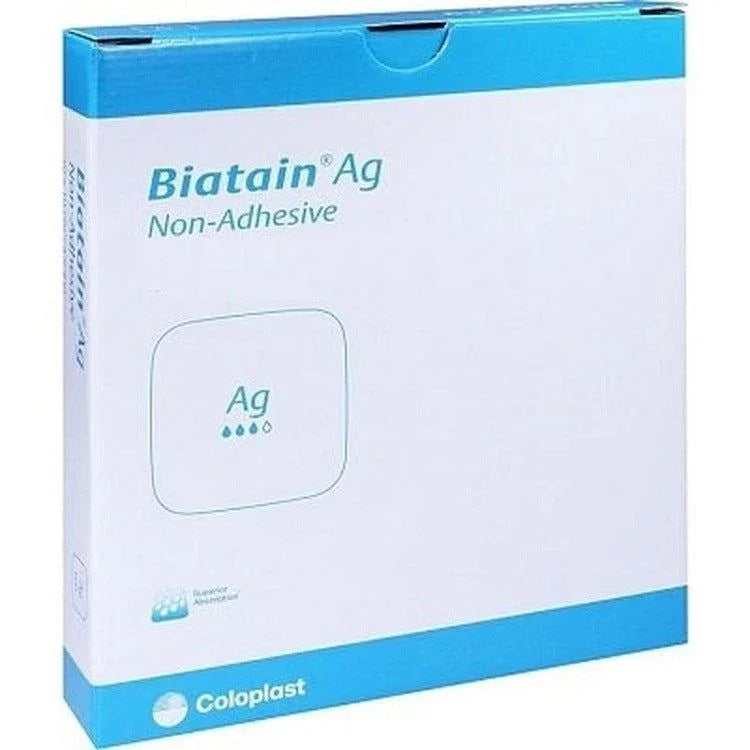 Biatain AG Non-Adhesive Dressing 20cm x 20cm x 5 - Coloplast EasyMeds Pharmacy