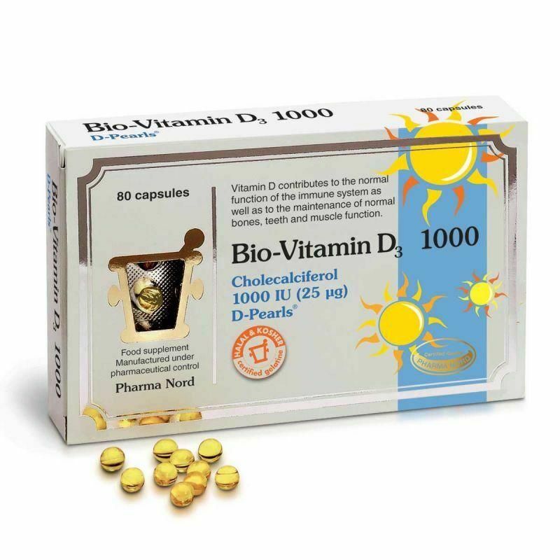 Bio Vitamin D3 25MCG Supplements 1000IU x 80 by Pharma Nord - Pharma Nord EasyMeds Pharmacy