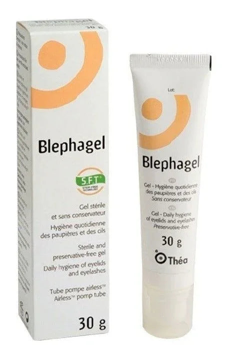 Blephagel Gel 30g Eyelids Eyelashes Daily Hygiene Cleansing Pres. Free - Thea Pharmaceuticals EasyMeds Pharmacy