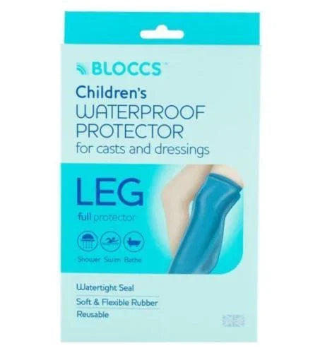 Bloccs Waterproof Protector for Casts and Dressings - Child Full Leg 4-9 yr | Med - Bloccs EasyMeds Pharmacy