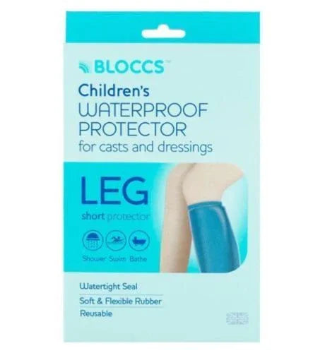 Bloccs Waterproof Protector for Casts and Dressings - Child Short Leg 10-14 | L - Bloccs EasyMeds Pharmacy