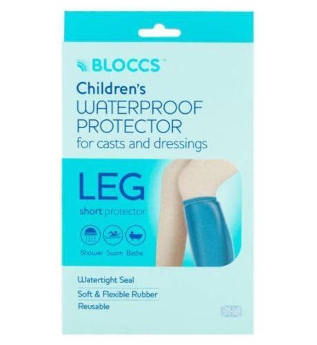 Bloccs Waterproof Protector for Casts and Dressings - Child Short Leg 4-9 yr | Med - Bloccs EasyMeds Pharmacy