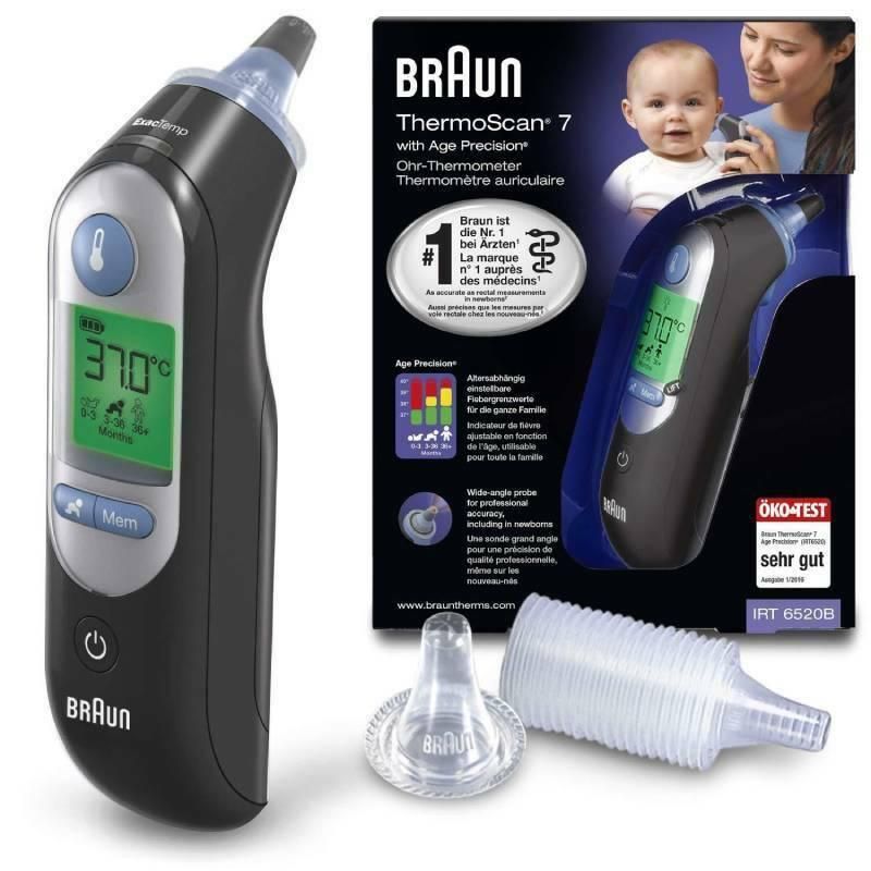 Braun Thermoscan 7 6520 Ear Thermometer Black - Braun EasyMeds Pharmacy