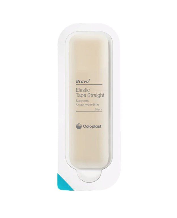 Brava Straight Elastic Tapes x 20 - For Ostomy Baseplates - 12074 -   Coloplast EasyMeds Pharmacy