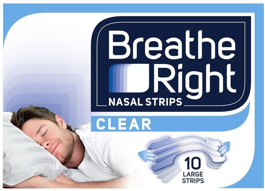 Breathe Right Nasal Strips Clear Large x 30 Strips - Breathe Right EasyMeds Pharmacy