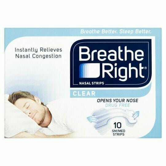 Breathe Right Nasal Strips Clear Small-Medium x 10 Strips - Breathe Right EasyMeds Pharmacy