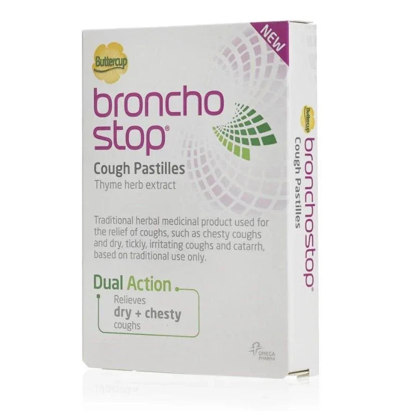 BronchoStop Cough Pastilles x 40 - Omega Pharma EasyMeds Pharmacy