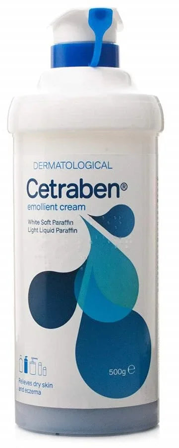 CETRABEN Emollient Cream Pump Dispenser 500g - Thornton & Ross EasyMeds Pharmacy