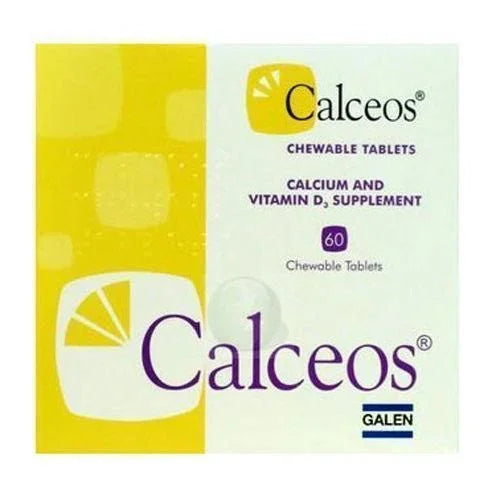 Calceos Calcium and Vitamin Chewable Tablets x 60 - Galen EasyMeds Pharmacy