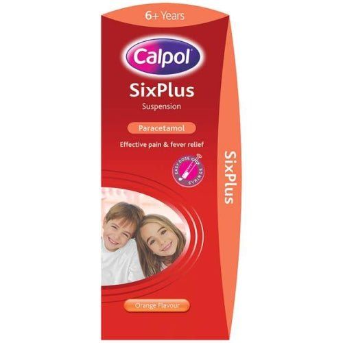 Calpol Six Plus Orange Flavour Suspension 200ml - Johnson & Johnson EasyMeds Pharmacy