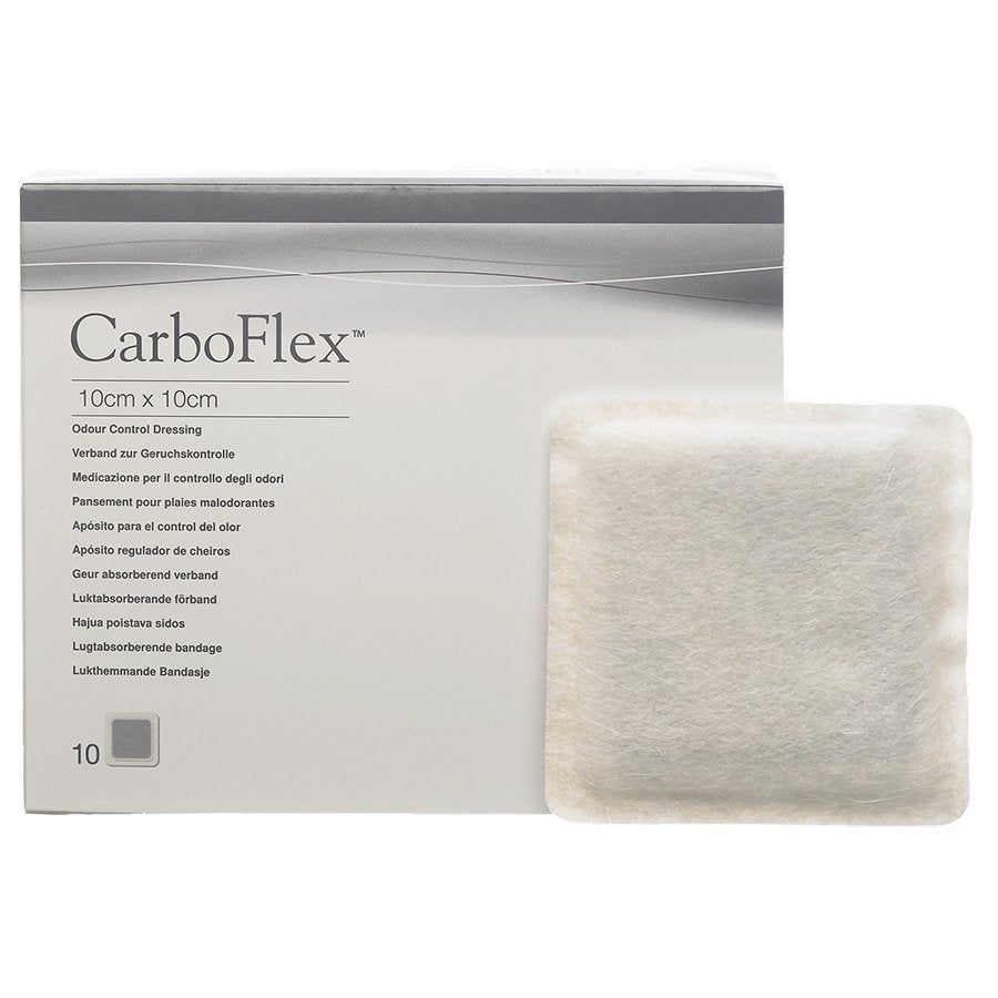 CarboFlex Odour Control Dressings 10cm x 10cm | Pack of 10 - Carboflex EasyMeds Pharmacy