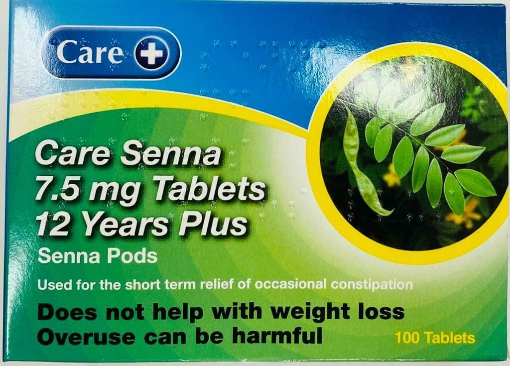Care Senna Tablets 7.5mg - Pack of 100 - Care EasyMeds Pharmacy