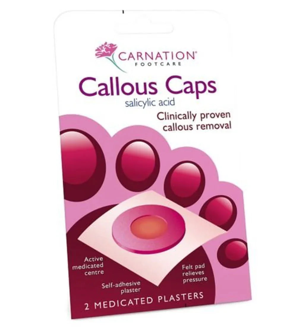 Carnation Callous Caps - 2 Medicated Plasters - Carnation EasyMeds Pharmacy