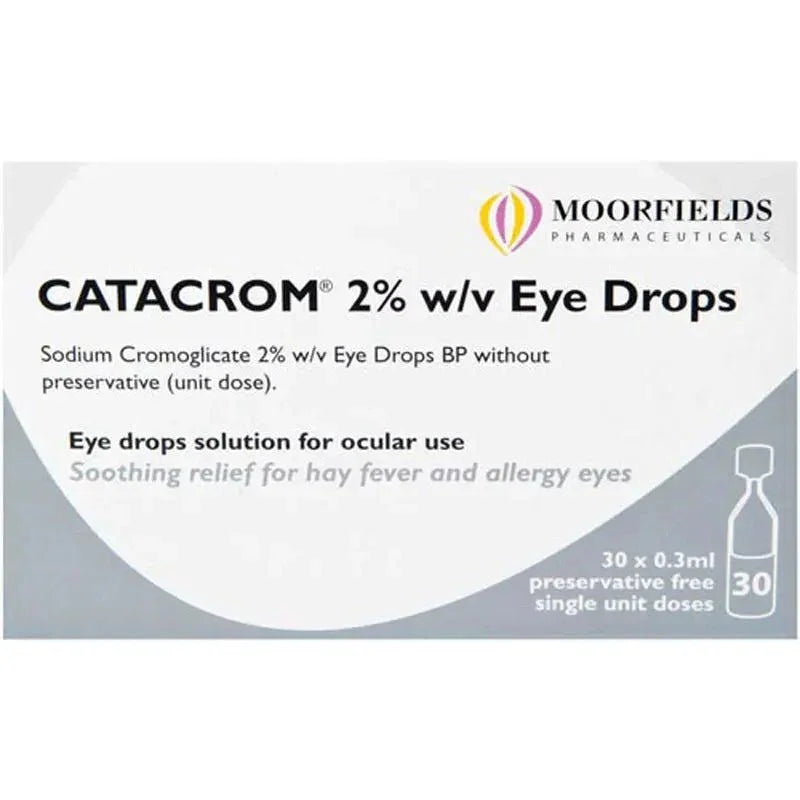 Catacrom 2% Allergy Eye Drops Preservative-Free 0.3ml x 30 - Moorfields EasyMeds Pharmacy