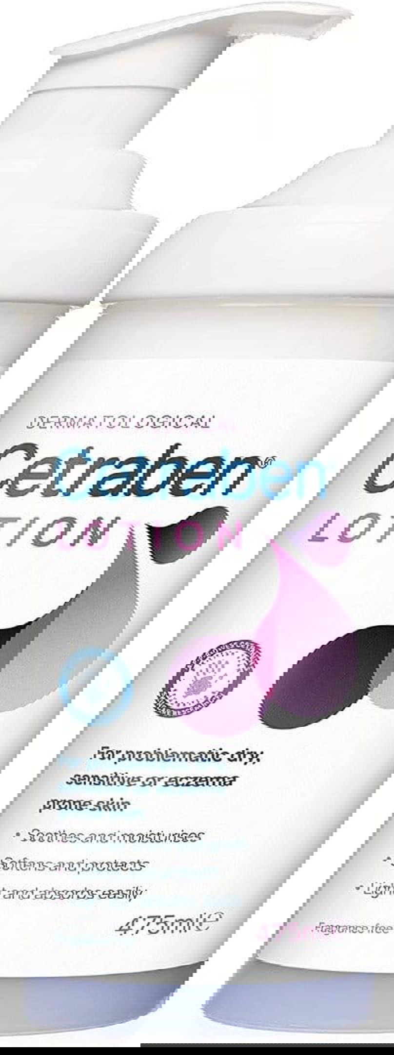 Cetraben Lotion for Dry, Sensitive or Eczema Skin, Dermatological Body Lotion - 500ml - Cetraben EasyMeds Pharmacy