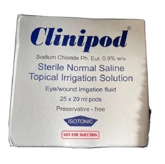 Clinipod 0.9% Normal Saline Sterile Pods 20ml x 25 - Clinipod EasyMeds Pharmacy