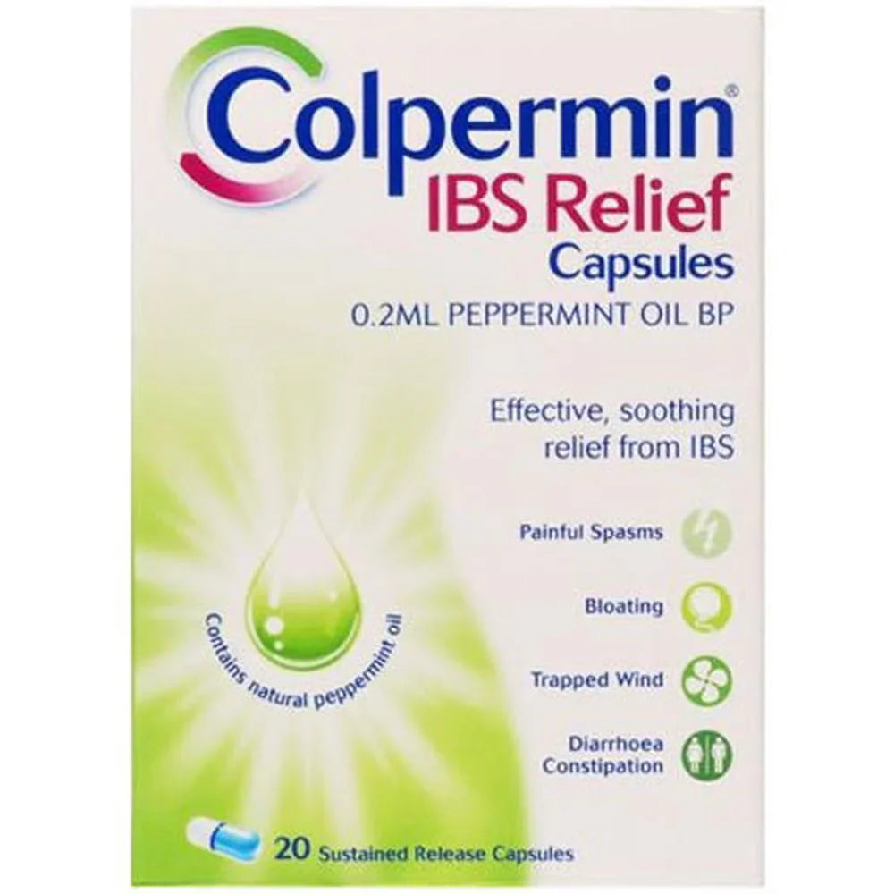 Colpermin Relief Peppermint Oil Capsules x 20 - Johnson & Johnson EasyMeds Pharmacy