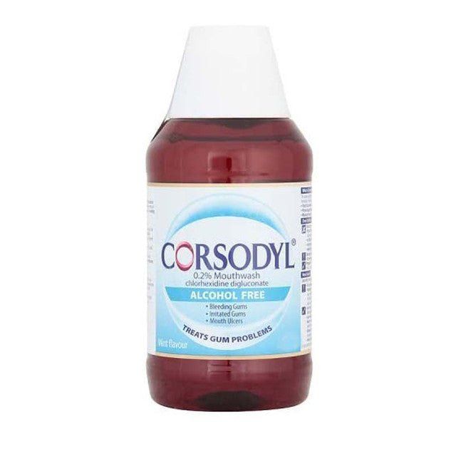 Corsodyl Alcohol Free Mouthwash 300ml Mint -   Glaxo SmithKline EasyMeds Pharmacy