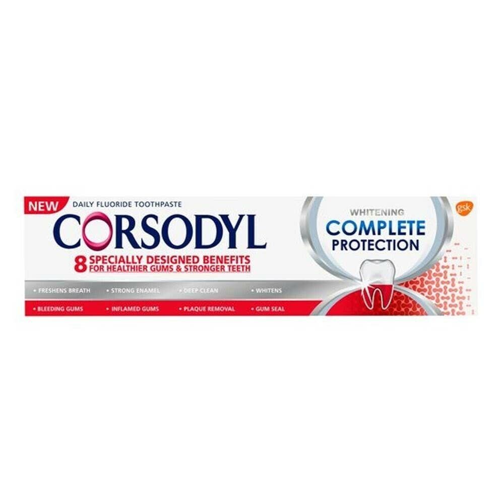 Corsodyl Complete Protection Whitening Toothpaste 75ml EXPIRY DEC 24 - Glaxo Smithkline Consumer EasyMeds Pharmacy