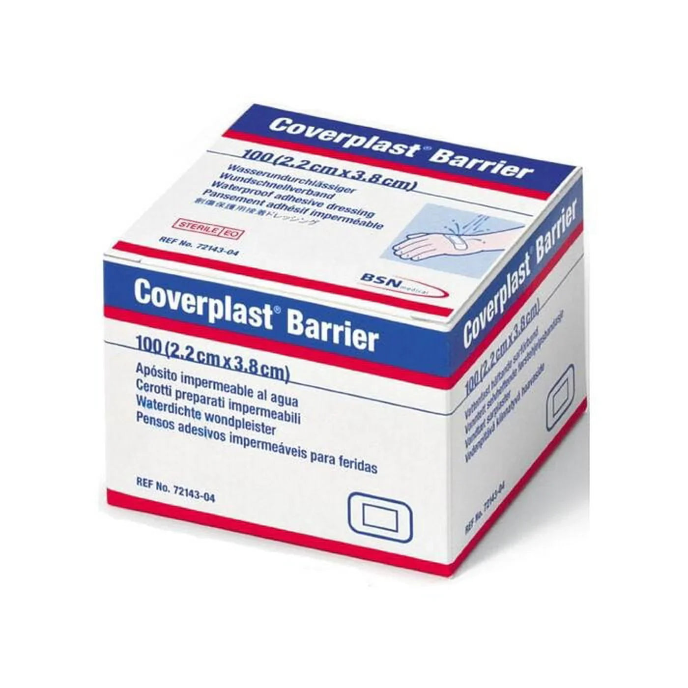 Coverplast Barrier Waterproof Adhesive Dressing 2.4cm x 100 - Coverplast Barrier EasyMeds Pharmacy
