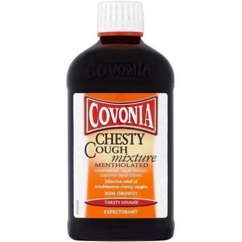 Covonia Chesty Cough Mixture Mentholated 300ml - Covonia EasyMeds Pharmacy