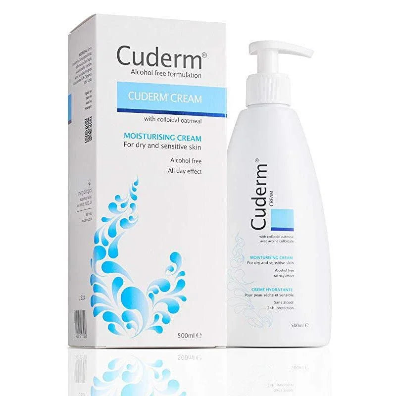 Cuderm Moisturising Cream Colloidal Oatmeal 500ml x 1 - Synergy Biologics EasyMeds Pharmacy