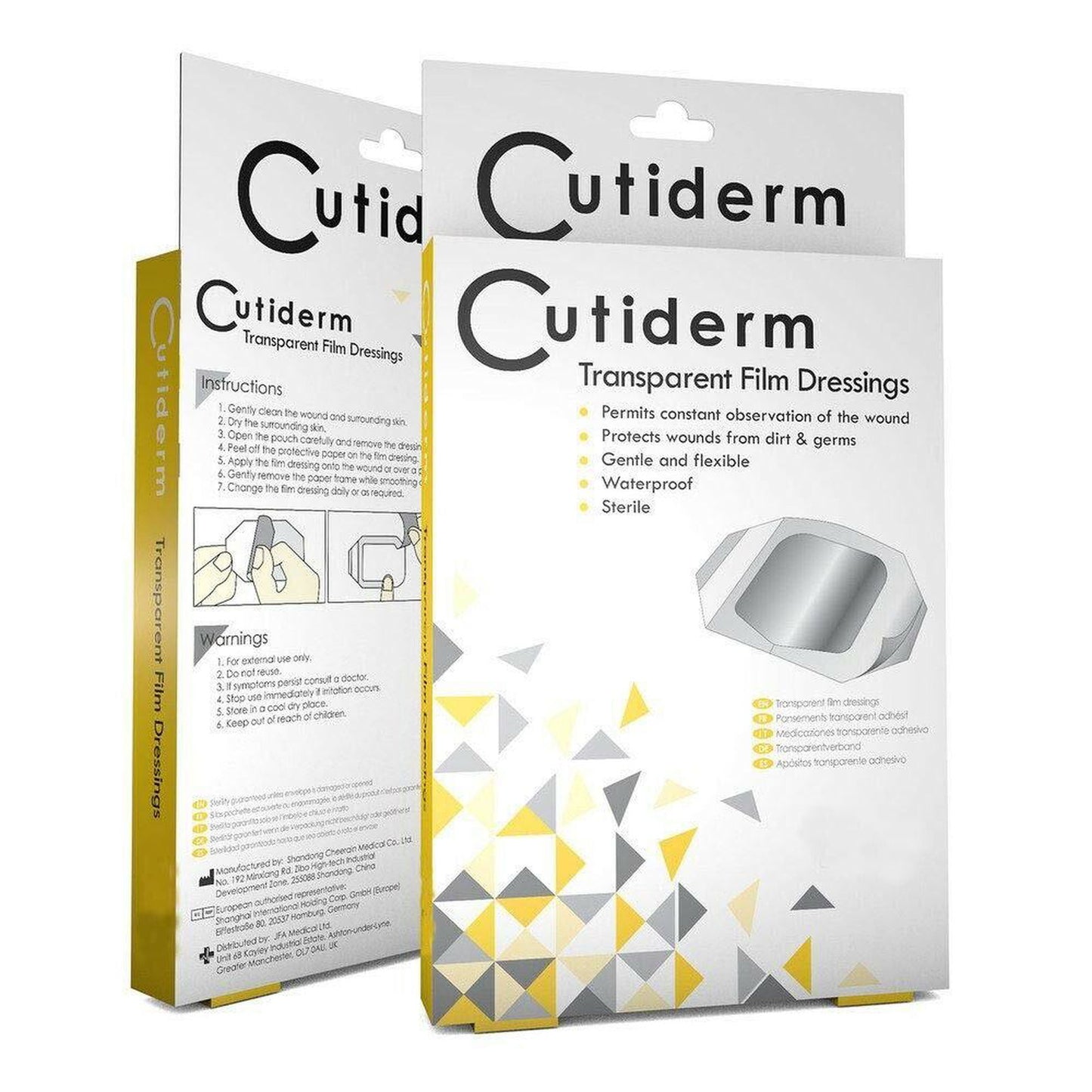 Cutiderm Transparent Film Dressings 60mm x 70mm x 20 - Cutiderm EasyMeds Pharmacy