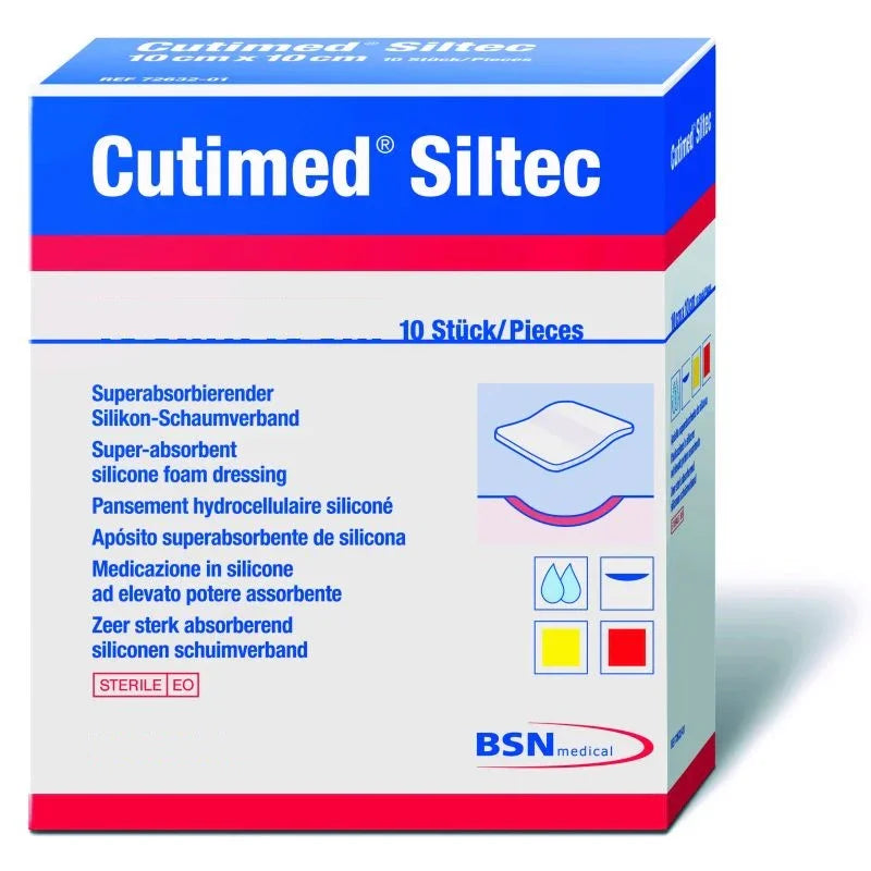 Cutimed Siltec Dressings x 10 Non-Adhesive Silicone - BSN Medical EasyMeds Pharmacy