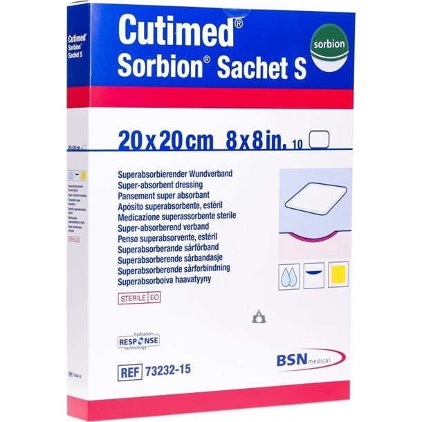 Cutimed Sorbion Sachet S Dressings 20cm x 20cm x5