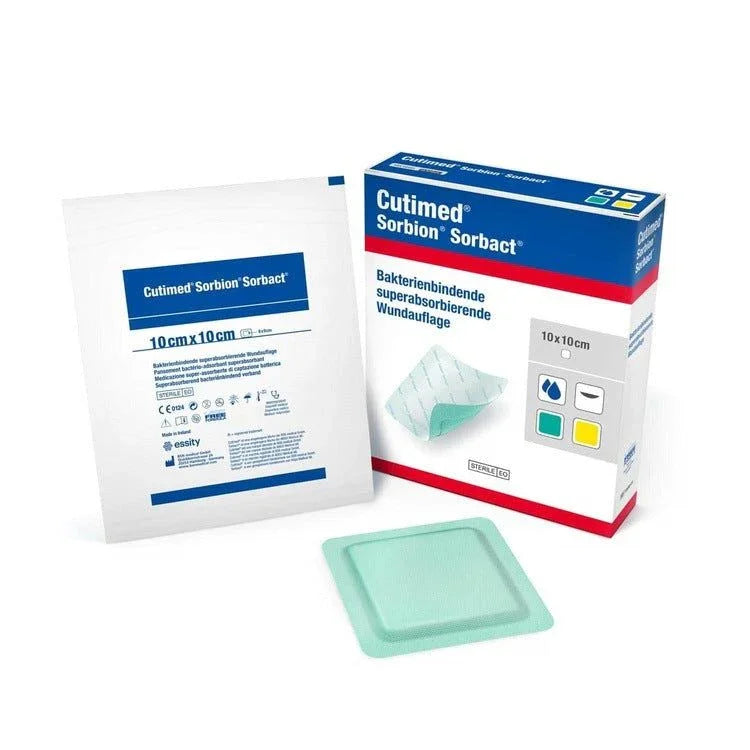 Cutimed Sorbion Sorbact Dressing 10cm x 10cm x 10 - BSN Medical EasyMeds Pharmacy
