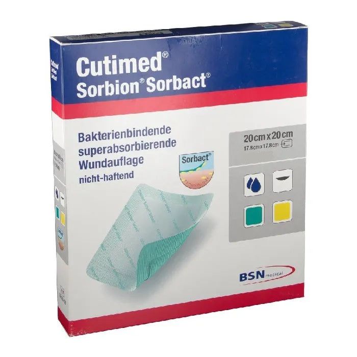 Cutimed Sorbion Sorbact Dressing 20cm x 20cm x 10 -   BSN Medical EasyMeds Pharmacy
