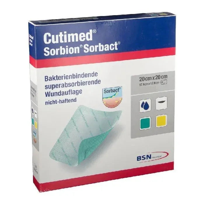 Cutimed Sorbion Sorbact Dressing 20cm x 20cm x 10 - BSN Medical EasyMeds Pharmacy