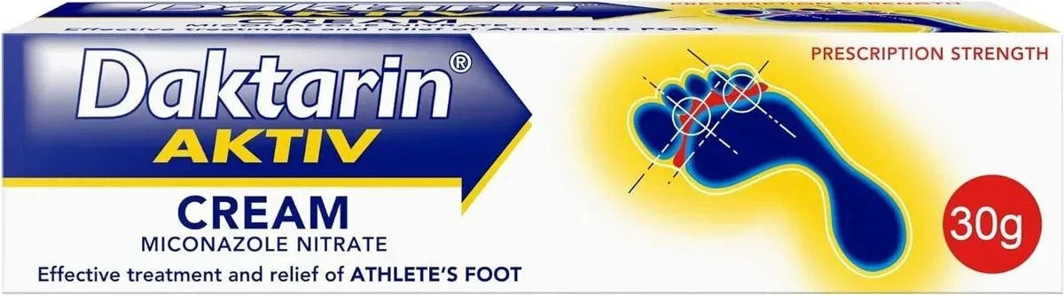 Dakatrn Aktiv Athletes Foot Cream 30g - Daktarin EasyMeds Pharmacy