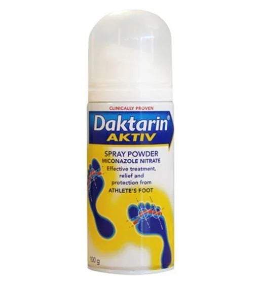 Dakatrn Aktiv Spray Powder 100g | Athletes Foot - Daktarin EasyMeds Pharmacy
