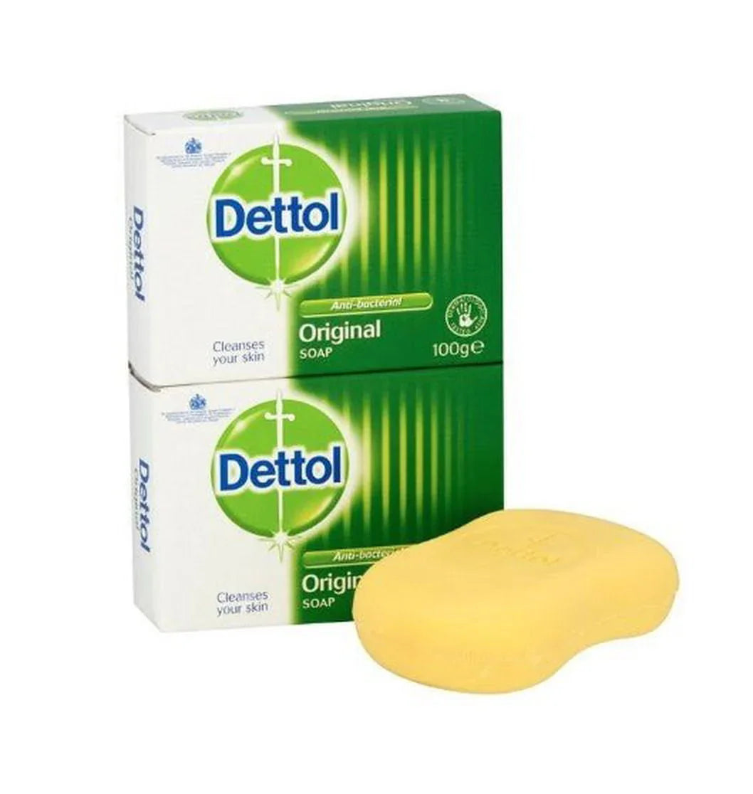 Dettol Anti-Bacterial Original Soap 2 x 100 g - Pack of 3 (Total 6 Bars) - Reckitt Benckiser EasyMeds Pharmacy