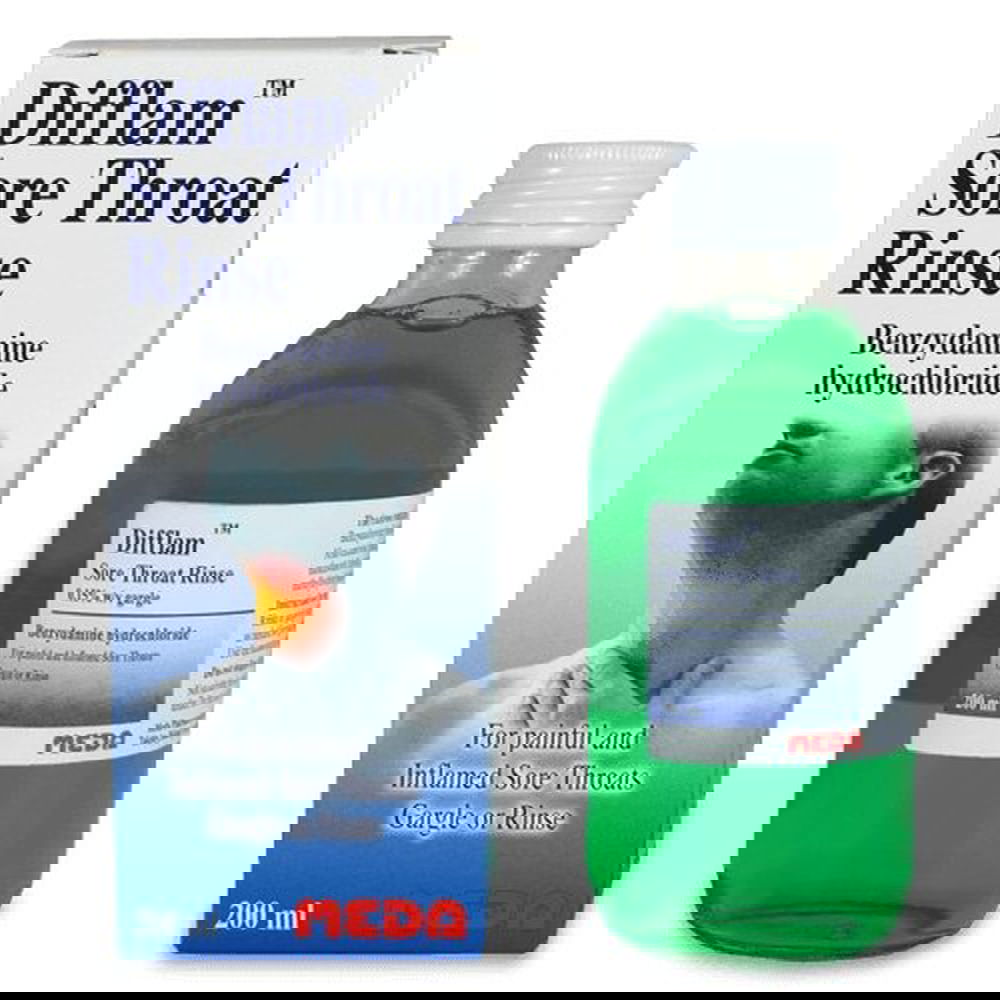 Difflam Sore Throat Oral Rinse 200ml - Meda EasyMeds Pharmacy