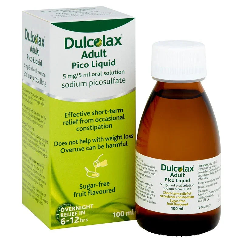 Dulcolax Pico Liquid 100ml - Fast Acting Sodium Picosulphate