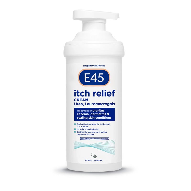 E45 Itch Relief Cream Pump 500g - E45 EasyMeds Pharmacy