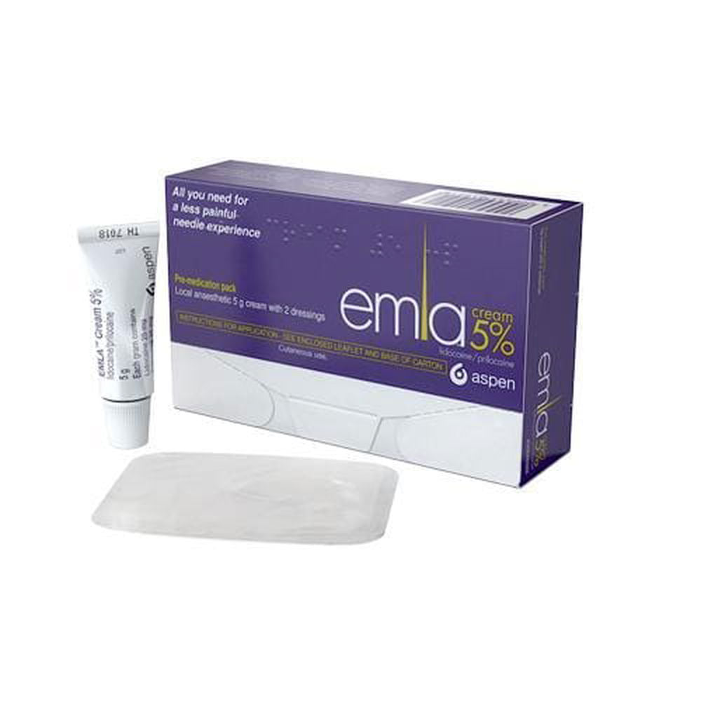 EMLA Cream 5% 5g & 2 Dressings | Anaesthetic Cream - Aspen Medical EasyMeds Pharmacy