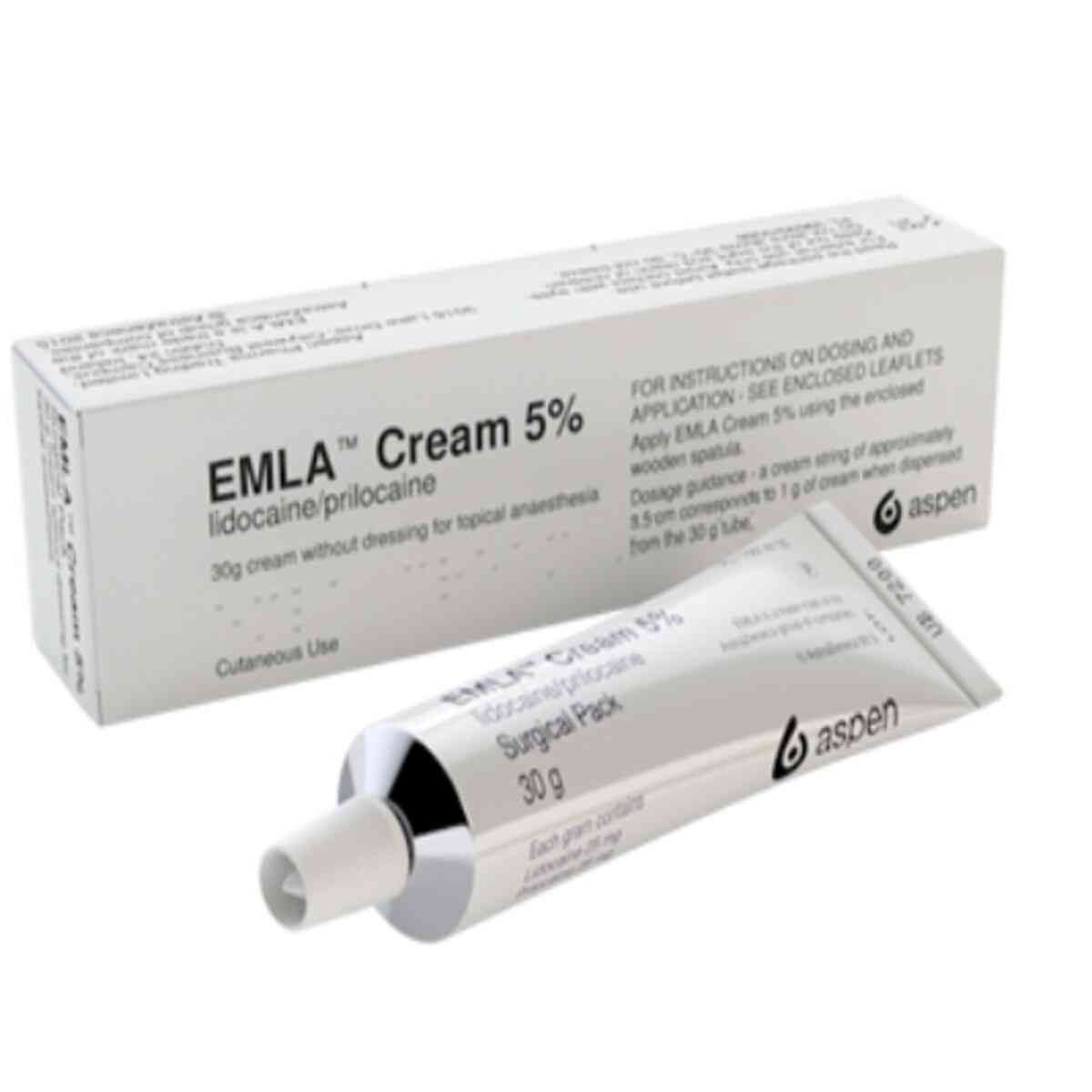 E M L A Cream 5% 30g | Anaesthetic Cream - Suitable for Adults & Children -   Aspen Medical EasyMeds Pharmacy