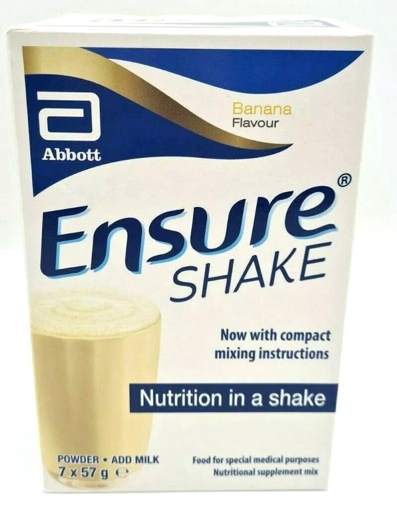 Ensure Banana Shake Powder ( 7 x 57g) - Abbott EasyMeds Pharmacy