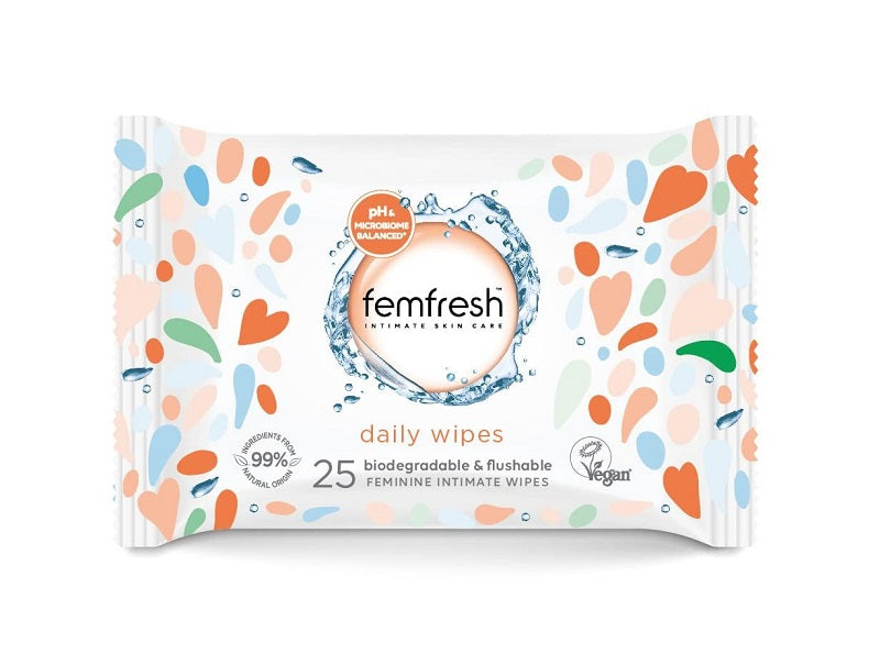 Femfresh Freshening & Soothing Hygiene Wipes 25 x 6 Packs