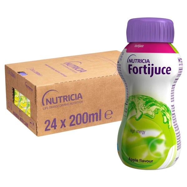 24x Fortijuice/Fortijuce Apple High Energy Juice Supplement 200ml Bottle